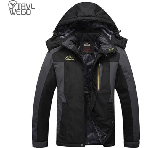THE ARCTIC LIGHT Ski Jacket Men Waterproof Fleece Snow Thermal Coat For Outdoor Mountain Skiing Snowboard Jacket 195CM 9XL