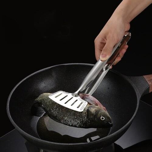 Stainless Steel Fried Fish Shovel Creative Kitchen Tools Baking Artifact Food Clip Tableware Kitchen Cooking Fry Food Pan Clip