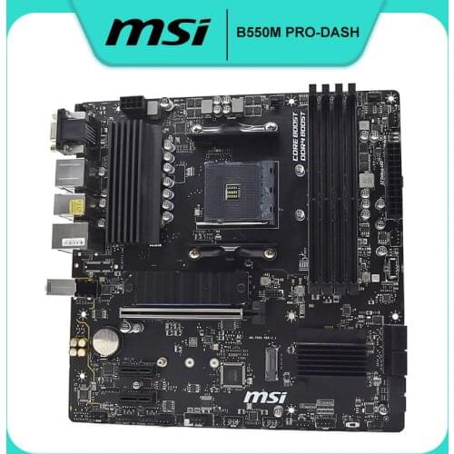 For MSI B550M PRO-DASH original Motherboard Socket AM4 DDR4 Support for 3rd Gen AMD Ryzen DDR4 Memory M.2 99% NEW Motherboard