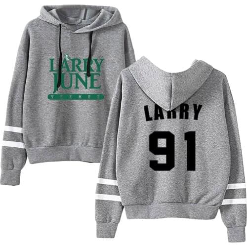 Trend Larry June Print Autumn Winter Holiday Preppy Casual Streetwear Style Hoodie Fashion Men/Women Clothes Kawaii Pullovers