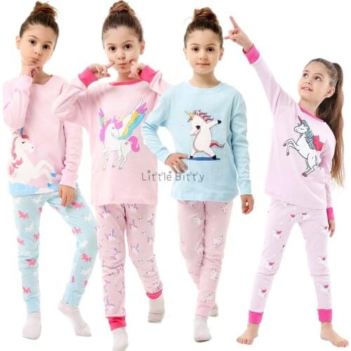 Fashion Boys Panda Animal Pajamas Sets Girls Unicorn Pijamas Pyjamas Kids for 2-8Years Children Sleepwear Baby Homwear Nightwear