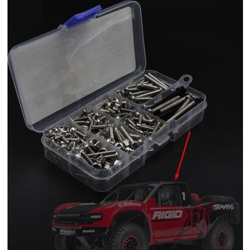 RC Repair Tool Stainless Steel Screw Screw Box Repair Kit for TRAXXAS 1/7 Unlimited Desert Racer UDR 85076-4 Gasket nut