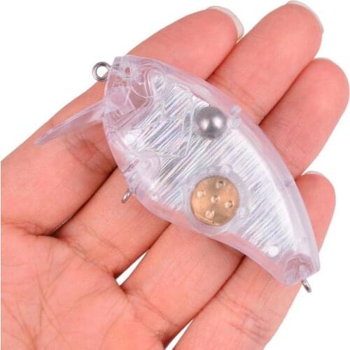 ABS Fishing Lures Blank Crankbait Unpainted Hard Bait Fishing Lures Tackle Mino Hard Bait for Fishing Lover