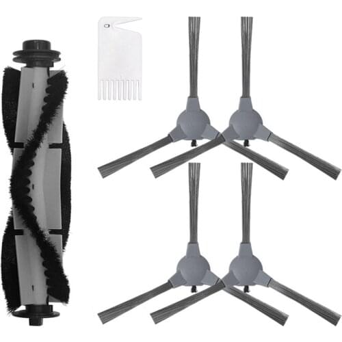 Vacuum Cleaner Accessories,Rolling Main Brush Side Brushes Filters Sponges for Coredy 3500, R3500 Filtration Parts