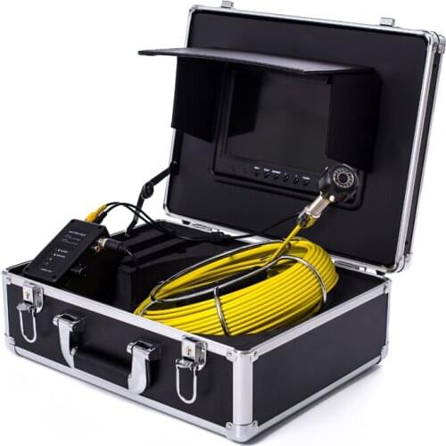 23MM Industry Endoscope Camera 9inch 20M Cable Reel Pipe Inspection Detector System With 12V4500MA Lithium Battery