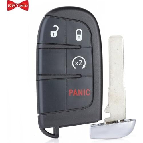 KEYECU for Fiat 500X for Jeep Compass Renegade 2015 2016 2017 2018 2019 2020 2021 Remote Key Fob M3N-40821302 ID46 Chip/ 4A Chip