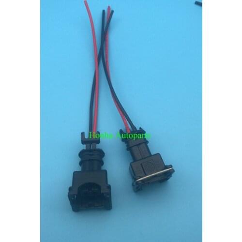 FUEL INJECTOR CONNECTOR WIRING HARNESS PLUG CLIPS for BOSCH EV1 PIGTAIL OBD1