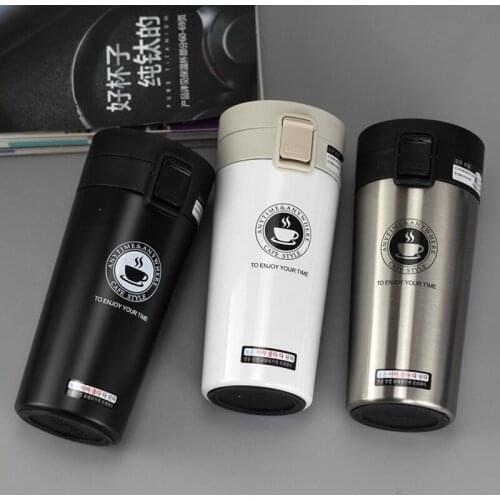 HOT Premium Travel Coffee Mug Stainless Steel Thermos Tumbler Cups Vacuum Flask thermo Water Bottle Tea Mug Thermocup