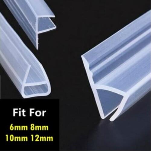 1 Meter6-12mm F U H Shape Glass Door Seals Silicone Rubber Shower Room Door Window Glass Seal Strip Weatherstrip Window Door