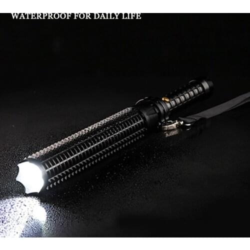 Self-defense flashlight super bright multi-function rechargeable anti-wolf self-defense light protection car security flashlight