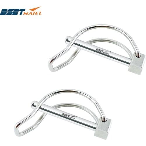 2X Stainless Steel 316 Quick Lock Release Trailer Towing Coupler Safety Pin Bicycle Stroller Cargo Stage leg Hitch Hook Clip