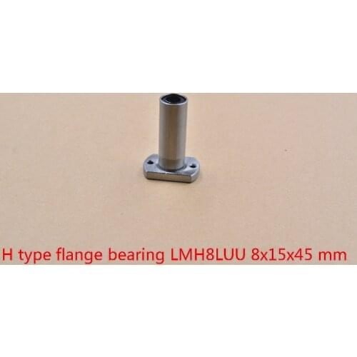 8mmx15mmx45mm LMH8LUU LMT8LUU oval flange long linear ball bearing for 8mm rod round shaft cnc 1pcs