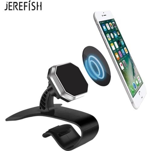 JEREFISH Car Dashboard Holder Universal Antiskid Car Phone Holder Magnetic Phone Holder Adjustable Phone Stand Bracket