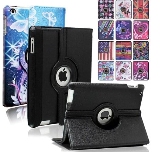 PU Leather Case for IPad 8th 2020/7th 2019 10.2 Inch/IPad Air 3 10.5" Pro 10.5" Tablet Case 360-degree Rotatable Smart Case