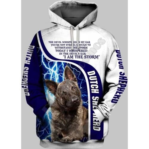 Dutch Shepherd 3D Printed Hoodies Funny Pullover Men For Women Funny Sweatshirts Animal Sweater Drop Shipping 09