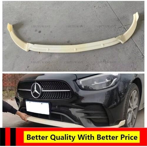 EPFBSQP For Benz W213 New E200 E300 2020 2021A Set Car Front Bumper Lip Body Kit Diffuser Deflector Spoiler Splitter Lip Guard