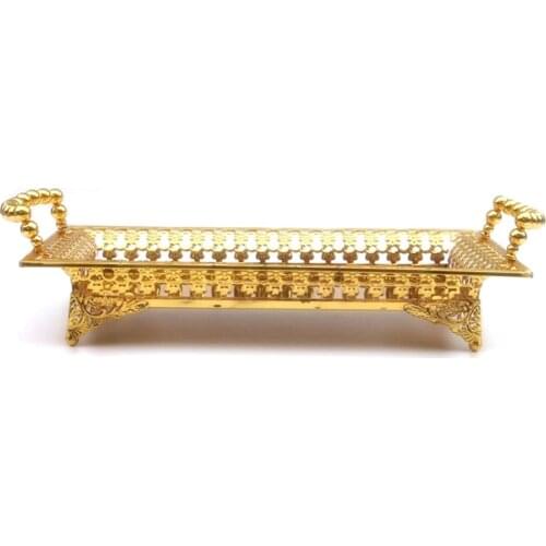 European Delicate Fruit Plate, Luxury Gold Tray, Fruit Plate, Home Cake Tray