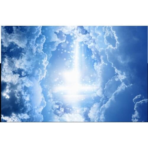 Fantasy sky clouds ceiling mural background wall 3d ceiling murals wallpaper