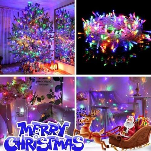 10M 100Led String Garland Christmas Tree Fairy Light Luce Waterproof Home Garden Party Outdoor Holiday Decoration