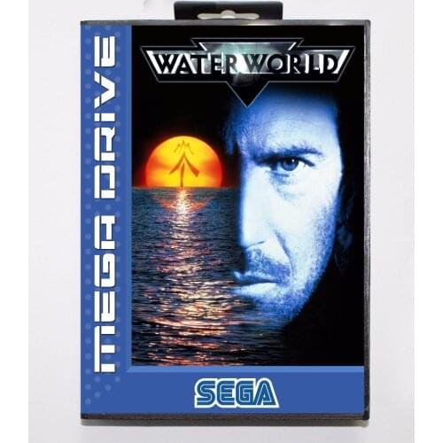 Water World 16 bit MD Game Card With Retail Box For Sega Mega Drive/ Genesis