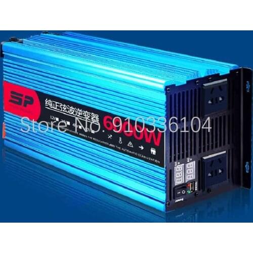 Pure sine wave inverter 12V24V48V to 220V car home high-power 8000W battery converter