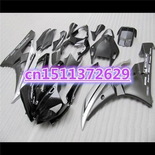 ABS Fairing kit for YZF-R6 06-07 YZF R6 06 07 black gray YZF 600 R6 2006 2007 fairing sets bodywork ABS-Dor D injection