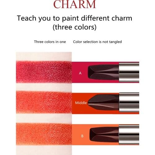 Labiales yuya LZ-K01 Matte Waterproof Lipstick Sexy Red Pigments Makeup Long Lasting Moist Texture Lipstick Tube pen lipstick