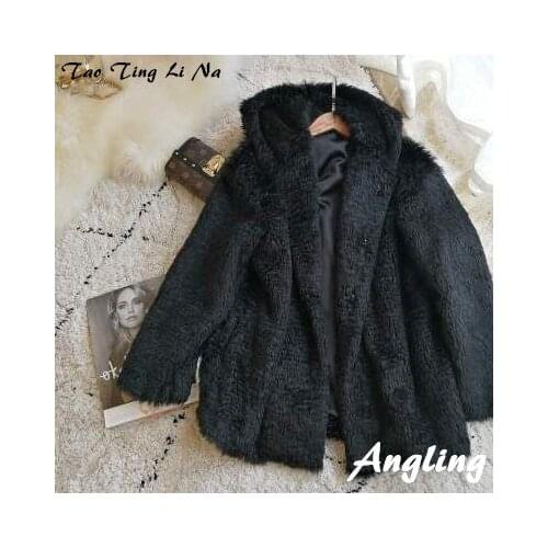 Top brand New Style 2020 High-end Fashion Women Faux Fur Coat S16 high quality