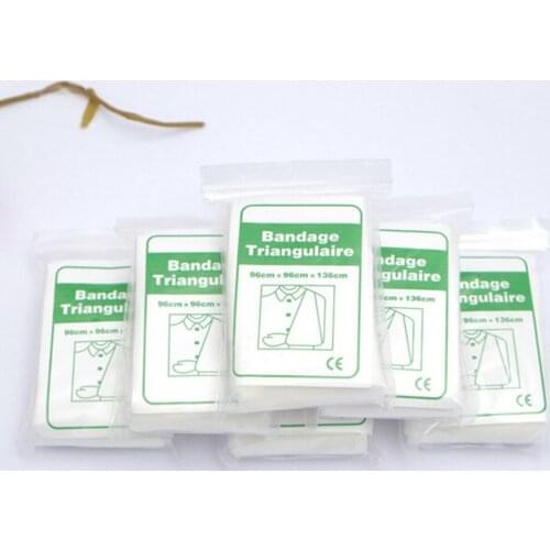 Bandage Medical Burn Dressing Bandage Triangular First Aid Kit Wrap Bandage Fracture Fixation Emergency Bandage Wound Care 1Pack