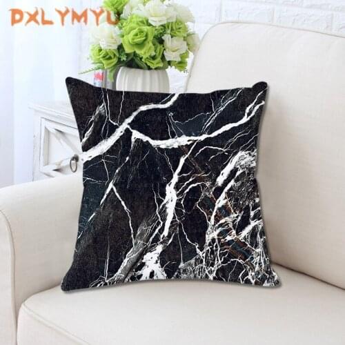 Marble Geometric Cushion Covers Modern Nordic Fashion Simple Soft Pillow Covers Decorative Pillowcase