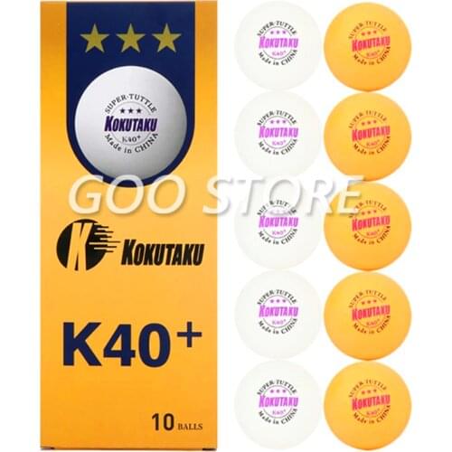 KOKUTAKU 3 Star K40+ Table Tennis Ball Professional Trianing Games Seamed ABS Plastic KOKUTAKU Ping Pong Balls
