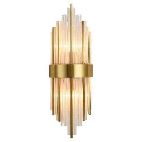 Stainless steel glass crystal wall lamp post modern minimalist indoor creative wall lamp personality wall lamp