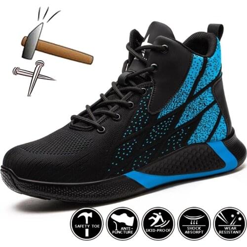 New Work Shoes Men Puncture-proof Work & Safety Boots Indestructible Work Sneakers Security Shoes Lightweight Winter Boots Men