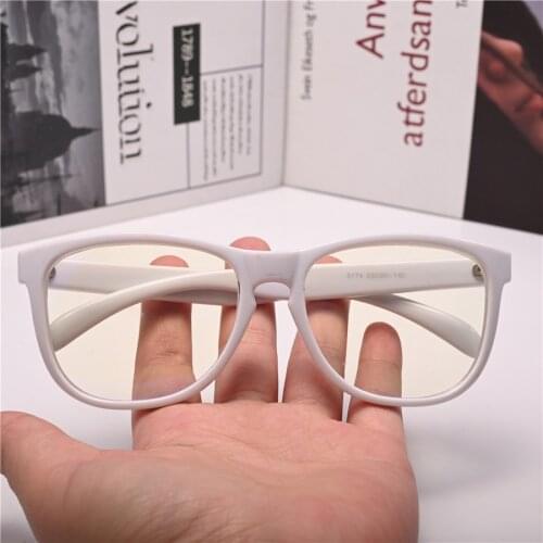 EVOVE Myopia Glasses Women Male White Pink -50 -75 -125 to -500 Optical Prescription Spectacles Eyeglasses Frame Female