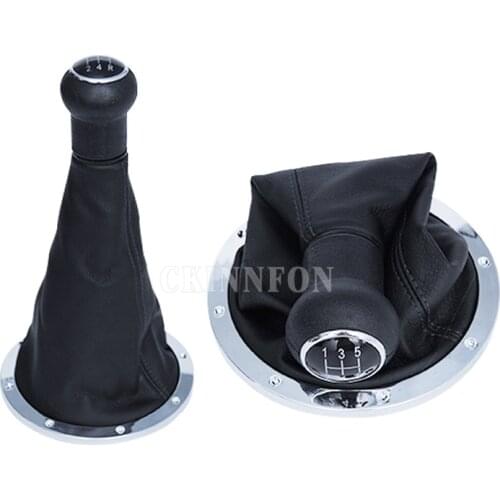 50Pcs/Lot 5 Speed PU Leather Car Gear Shift Knob for VW Gol Pointer Saveiro Parati 2005 2006 2007 2008 2009 2010