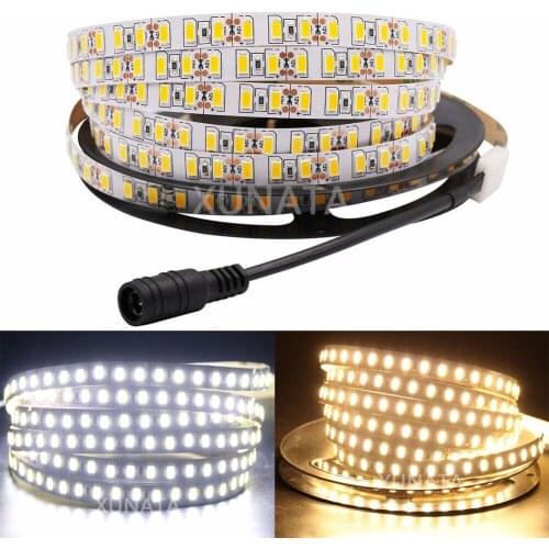 Super Bright 120leds/m SMD 5630 5730 led strip light Flexible 5M 600 LED tape DC 12V non waterproof tape Ribbon lamp 1m 2m 3m 4m