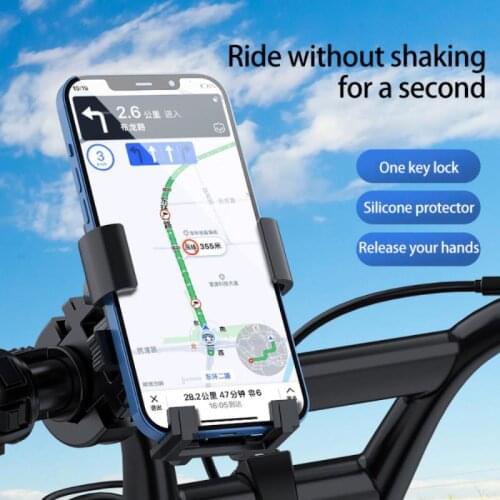 Bike Phone Holder Bicycle Mobile Cellphone Holder Motorcycle For iPhone Samsung Xiaomi 4.7-6.7 inches anti-drop phone bracket