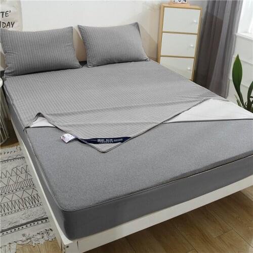 180X200cm Waterproof Mattress Protector Pad Bed Bug Proof Cotton Mattress Covers Removable Zipper Bed Full Cover Urine-proof