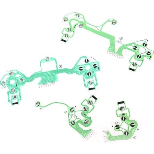 Replacement Buttons Ribbon Circuit Board for PS4 Dualshock 4 Pro Slim Controller Conductive Film Keypad flex Cable PCB