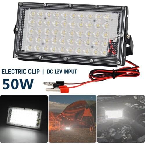 1/2pcs LED Flood Light 50W Outdoor Wall Reflector Lamp Street Garden Floodlight Waterproof IP66 Spotlight Lighting
