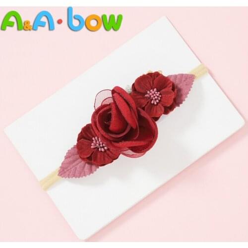 1pcs Flower Headband Baby Girls Barefoot Sandals Hair Foot Accessories Elastic Fashion Foot Decoration Kids Gift