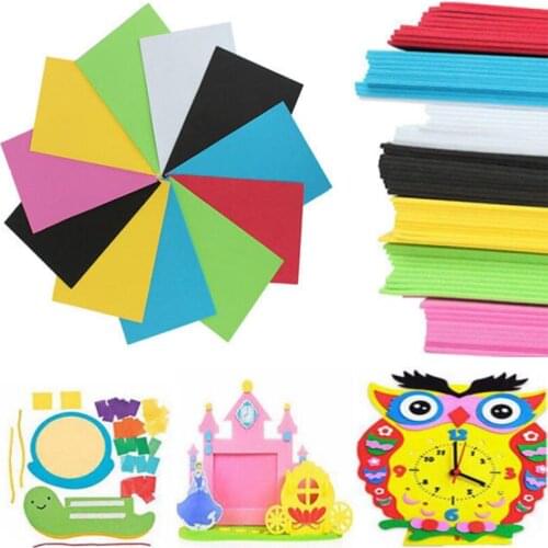 10pcs 20 * 30 cm 2 mm Handmade Scrapbooking Craft Scrapbook Wrapping EVA Sponge Foam Paper for Flower Background DIY Party Decor