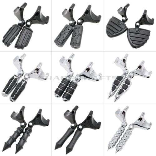 2004-2013 Passenger Footrests Foot Pegs Assembly Bracket Mount Kits For Harley Sportster Iron XL883 XL1200 Forty Eight