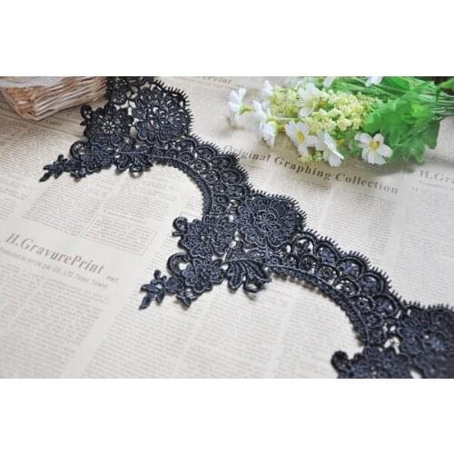 3 Yard/Lot Water soluble lace trim lace fabric flowers diy bride wedding dress headdress 16cm clothes accessories