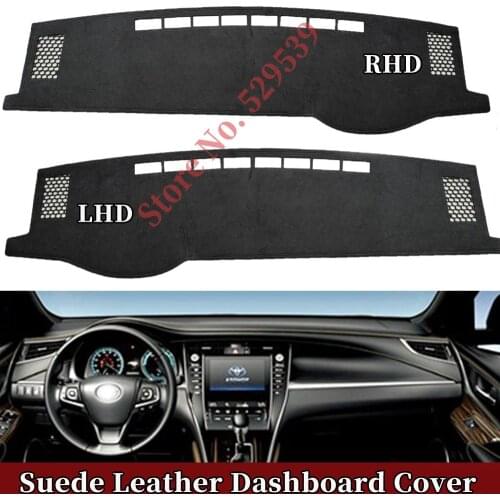 For Toyota Harrier XU60 G3 2013 2014 2015 2018 2019 Car-styling Suede Leather Dashmat Dashboard Cover Pad Dash Mat Accessories