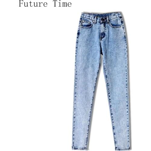 BF Loose New Women Jeans High Waist Ankle Length Snow Casual Boyfriend Straight Pants 2018 Hot Sale Female Streetwear NZ242