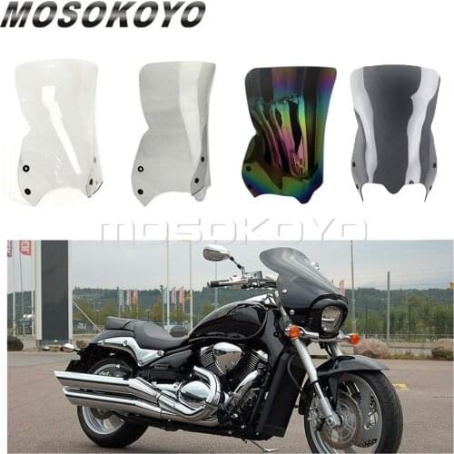 Motorcycle Windshield Dark Smoke Windscreen PC Screen for Suzuki Boulevard M109R M109R2 M50 M90 Boss Limited 2006-2016 Deflector