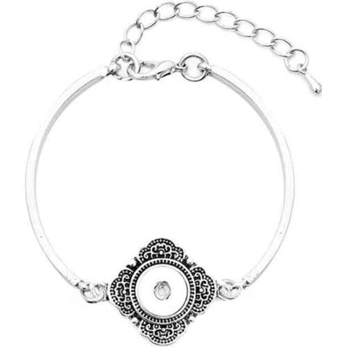 Hot sale new arrival 262 bracelet bangles for women fit 12mm snap button charm Interchangeable DIY jewelry gift