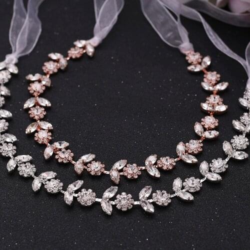 HP309 Refined Rhinestone Wedding Headbands Bridal Headwear Hair Accessories Bride Jewelry Tiara Girl Prom Party Hair Ornaments