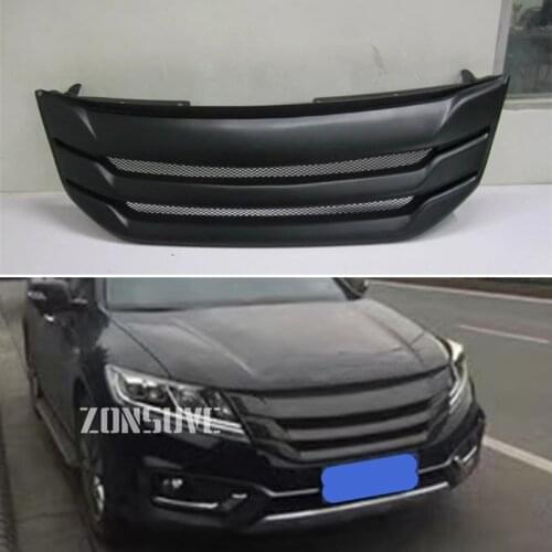 Body Kit Front Bumper Cover Refitting Grill Accessories Carbon Fibre Racing Grille Use For Honda Crosstour 2014 2015 Year